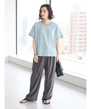 CRAFT STANDARD BOUTIQUE サイド配色パイピングパンツ Gray