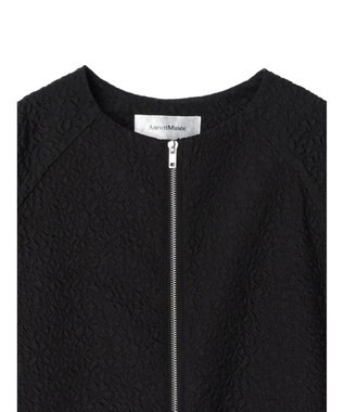 Green Parks AnriettMusee フロントジップジャガードブルゾン Black