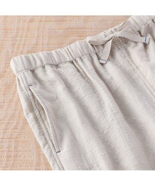 UCHINO マシュマロガーゼメンズロングパンツ ベージュ