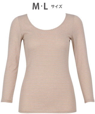 WACOAL あったかインナー 【ふんわりあったか】 8分袖 長袖 天綿オーガニックを使用 あたたかい ムレにくい しなやかでやわらかい 3Lまで対応 大きいサイズ レディース CLD310 /ワコール