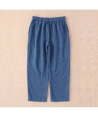 UCHINO マシュマロガーゼメンズロングパンツ ブルー