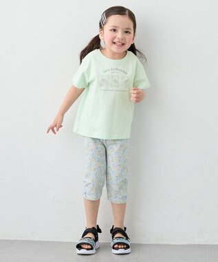 ANY KIDS 5分丈レギンス 花柄