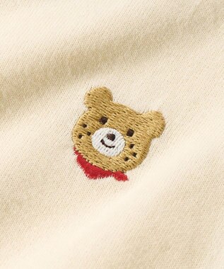 MIKI HOUSE HOT BISCUITS 【70-80cm】【Everyday Series】ワンポイント 半袖ボディシャツ アイボリー