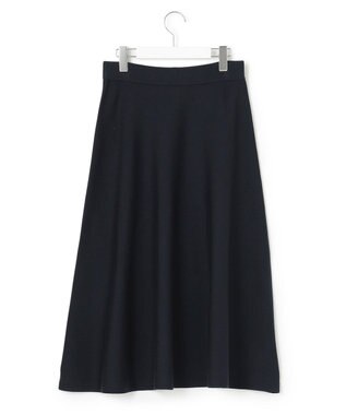 23区 ウールブレンド ニットスカート ネイビー系