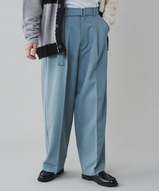 WEGO トロミ　ベルト付きワイドスラックス