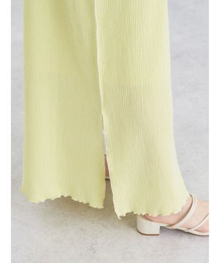 earth music&ecology ＳＥＴ２点配色キャミワンピース＋メローインナー Lemon Yellow