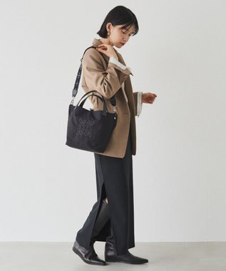 russet 《WEB限定》コーデュラナイロン2WAYミニトートバッグ(CE-1673-WEB) Black