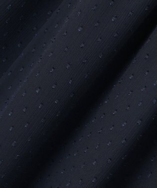 23区 【APPLAUDIR】ドットクレープシフォン ドレス ネイビー系