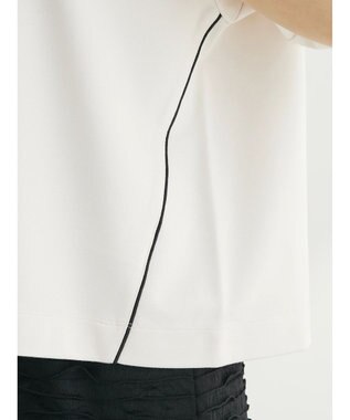 Green Parks ライン使いポンチカットプルオーバー Off White