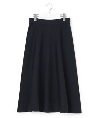 23区 ウールブレンド ニットスカート ネイビー系