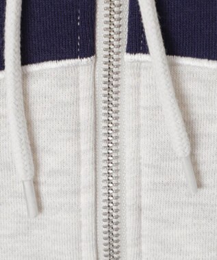 WEGO 裏起毛スタジアムロゴジップパーカー 杢グレー