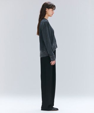 BEIGE， 【洗える】LA MONNAIE / モヘアMIXクルーネックニット Gray