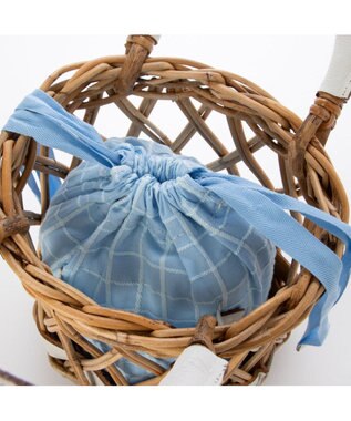 UNBILLION ペルケ perche / 透かし網姫路レザー2WAYかごバッグ アイボリー