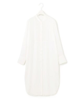 ICB 【洗える】シアーツイルワッシャー ロングシャツ オフホワイト系