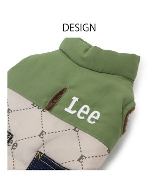 PET PARADISE LEE 綿入ベスト モノグラム 《カーキー》 小型犬 カーキ