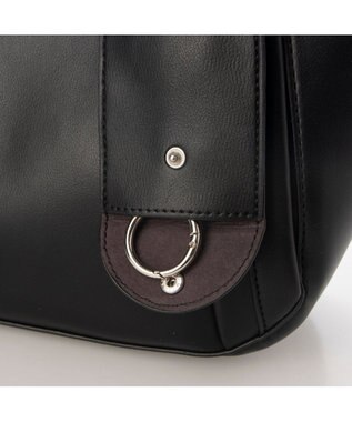 UNBILLION カシュカシュ cachecache / キーチャーム付きラウンドミニ2wayトート ブラック