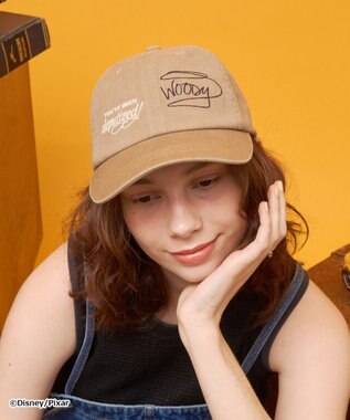 AMERICAN HOLIC 【TOY STORY】ヴィンテージ加工サインロゴCAP Brown