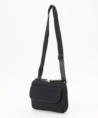 LA BAGAGERIE 【maison vert】 【撥水】撥水ナイロン多機能ポシェット ブラック