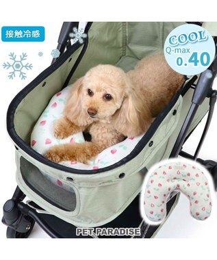  ペットパラダイス クール ピロー 《いちご＆お花柄》