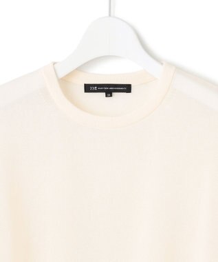 23区 S 【洗える】スパンコールシアー ニットT アイボリー系