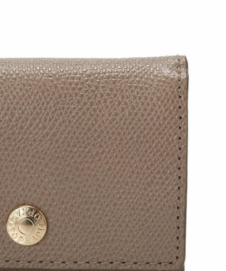 TOPKAPI 【TOPKAPI】角シボ型押し・三つ折りミニ財布 COLORATO コロラート グレー　