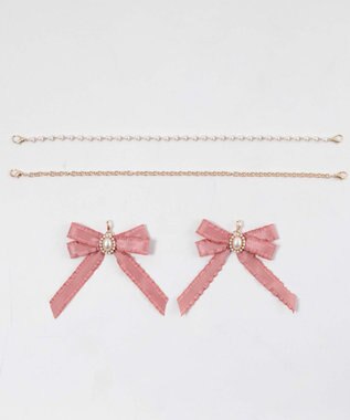 WEGO 【痛バ＆推し活グッズ】きらめきDIYパールリボンセットLL ピンク