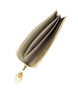 IBIZA プレーサ　Ｌ字ファスナー長財布 ライトグレー