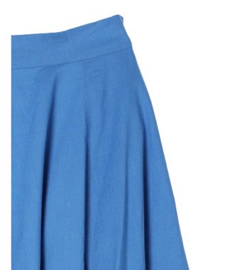 Green Parks インド綿 ボリュームポプリンスカート Blue