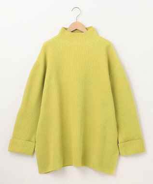 SHARE PARK LADIES エステルニットハイネックプルオーバー イエロー系