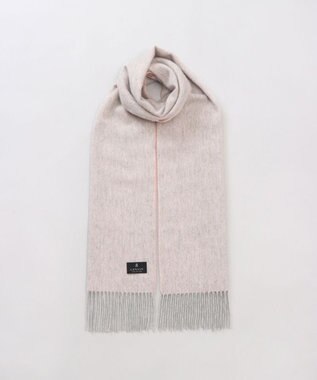 AURORA 【 LANVIN COLLECTION（ランバン コレクション） 】カシミヤ100%無地シングルリバーシブルマフラー(WASH) グレイッシュピンク