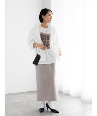 Te chichi フォトプリントロングスリーブTシャツ オフホワイト