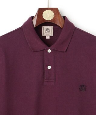 J.PRESS MEN コットンカノコオーバーダイ ポロシャツ パープル系