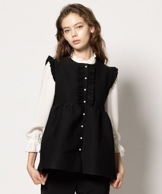 TOCCA 【洗える】DOLLY GILET ニットジレ ブラック系