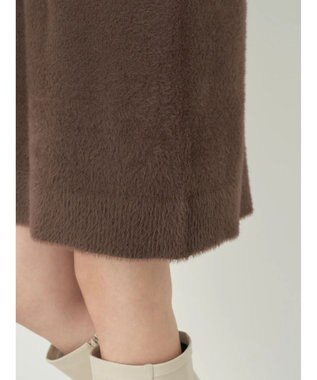 earth music&ecology ミニシャギーチュニック Brown