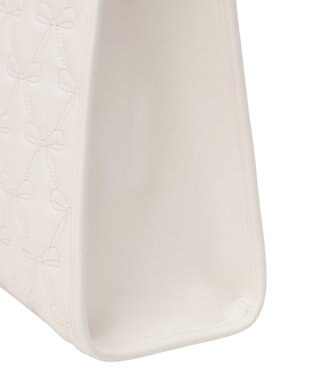 Maison de FLEUR スカーフ付き2ルームリボンキルティングトート Pink