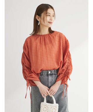 Green Parks ・ＥＬＥＮＣＡＲＥ　ＤＵＥ　バックリボンブラウス Orange