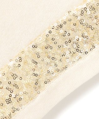 23区 S 【洗える】スパンコールシアー ニットT アイボリー系