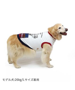 PET PARADISE スヌーピー ペティヒート プレミアム タンクトップ 《ハッピーダンス柄 》中型犬 大型犬 白