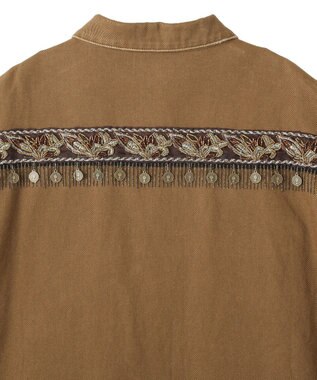 YECCA VECCA コインフリンジオーバージャケット Camel