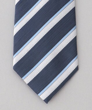 GOTAIRIKU 【日本製】ネクタイ_ストライプ ダルブルー系1