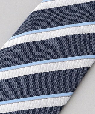 GOTAIRIKU 【日本製】ネクタイ_ストライプ ダルブルー系1