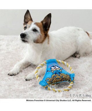 PET PARADISE ミニオン ロープフリスビー トイ ブルー