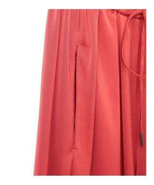 YECCA VECCA サテンタックワイドパンツ Red