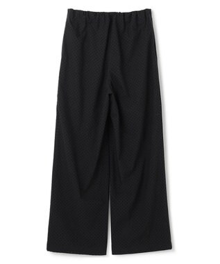 BEIGE， 【洗える】PICCOLO / パンチングドットイージーワイドパンツ Black