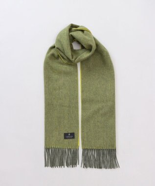 AURORA 【 LANVIN COLLECTION（ランバン コレクション） 】カシミヤ100%無地シングルリバーシブルマフラー(WASH)