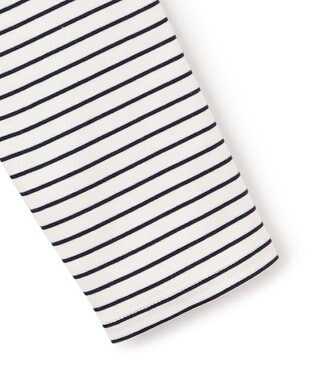 UNFILO 【洗える】クロップドＴシャツ ボーダー