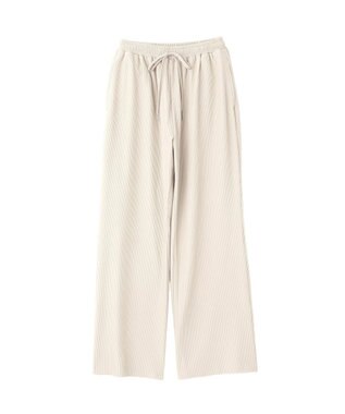 Green Parks セルフカットリブパンツ Ecru