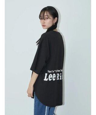 earth music&ecology Ｌｅｅ×ｅ．ｍ．ａ．ｅ　ＲＯＵＮＤＨＥＭ　ＴＥＥ Black