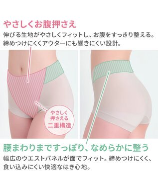 BRADELIS New York 【BRADELIS NewYork peace】シルク混素肌しっとりDailyショーツ26 ブラデリス 補正下着 深め グレージュ