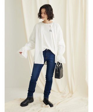 CRAFT STANDARD BOUTIQUE スカラレース袖ブラウス Off White